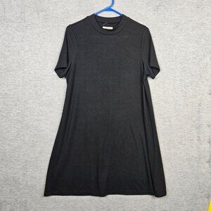 Madewell Women's Ribbed Crew Neck T-shirt Swing Dress Size M